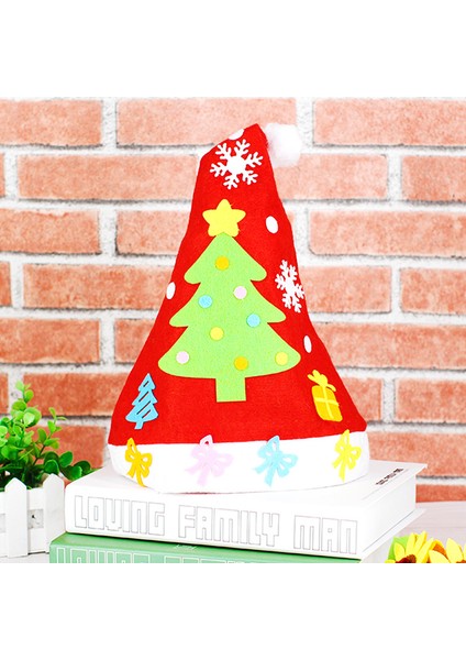 A-8 Stili Çocuklar ve Yetişkinler Için Yaratıcı El Yapımı Noel Şapka El Sanatları Kiti - Türkçe (Yurt Dışından)