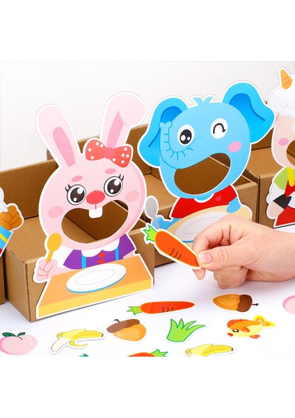 Fil Tarzı Eğlenceli Kendin Yap Hayvan Bulmaca Oyuncakları Anaokulu Montessori Hayal Gücü Geliştirme Çocuklar Eğitici Oyuncaklar El Sanatları Oyuncaklar. (Yurt Dışından)