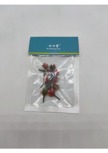 Kırmızı GREEN10PCS Tarzı Ho Ölçek Çiçek Ot Orman Yeşillik Bitkiler Bina Park Bahçe Minyatür Peyzaj Düzeni 1:100 (Yurt Dışından)