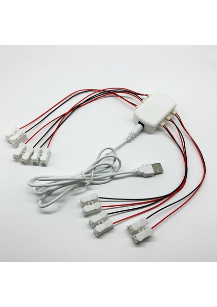 Dc USB 5V Stili 6 Port Çıkışlı 5V USB Acdc Adaptörlü Güç Kaynağı Tren Yerleşimi Raylı Yerleşim Sokak Lambaları Diorama (Yurt Dışından)