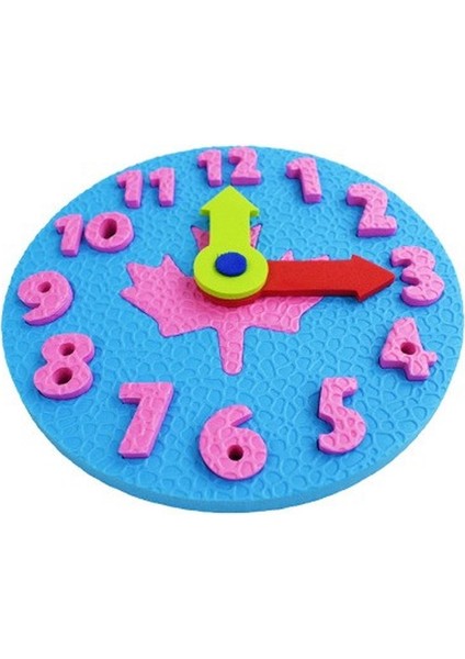 1 Adet Rastgele Renk Stili Okul Öncesi El Yapımı Eva Saat Eğitim Seti Eğitici Oyuncaklar - Matematik Oyunları ve Montessori Eğitim Araçları (Yurt Dışından)