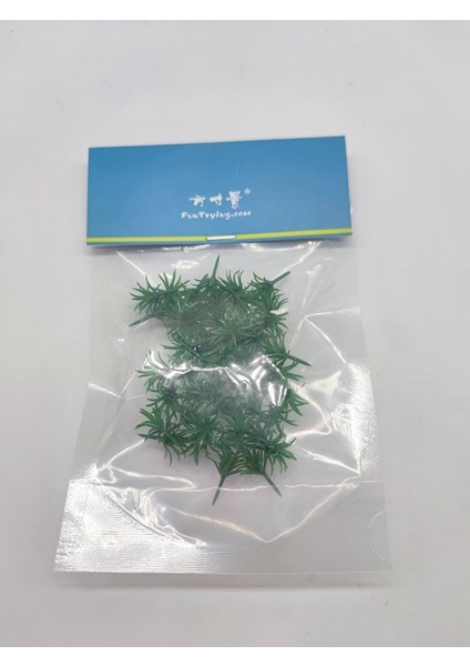 Saf YEŞIL50PCS Tarzı Ho Ölçek Çiçek Ot Orman Yeşillik Bitkiler Bina Park Bahçe Minyatür Peyzaj Düzeni 1:100 (Yurt Dışından)