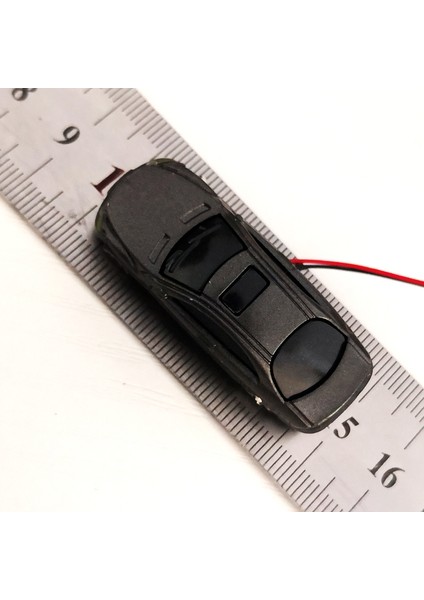 Ho Ölçek Stili 12V LED Işıklı Plastik Araçlı Model Arabalar 1:87 Ho Ölçekli Demiryolu Tren Seti Hon Inşaat Manzara Düzeni Modeli (Yurt Dışından)