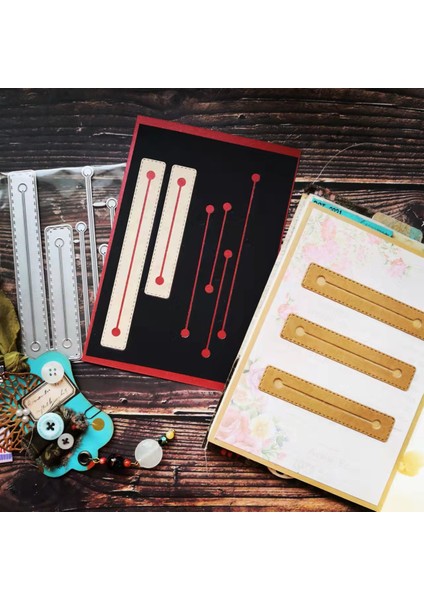 MK002 Dikişli Yuvalar - Thinlits Kesme Kalıpları Için Junkjournal Scrapbooking Kağıt Dıy El Sanatları Tasarımları (Yurt Dışından)