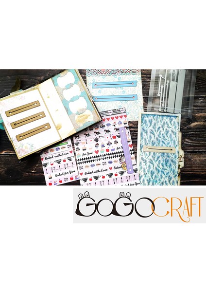 MK002 Dikişli Yuvalar - Thinlits Kesme Kalıpları Için Junkjournal Scrapbooking Kağıt Dıy El Sanatları Tasarımları (Yurt Dışından)