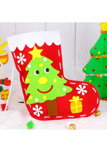 B-4 Stili Çocuklar ve Yetişkinler Için Yaratıcı El Yapımı Noel Şapka El Sanatları Kiti - Türkçe (Yurt Dışından)