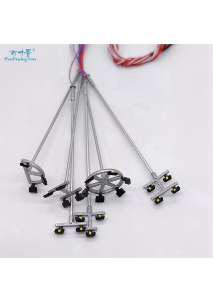 4PCS06 Tarzı Ho Ölçekli Model Aydınlatma Kulesi, Kule Işıkları Model Işıklar Düzeni Lamba Direği Tren Bahçe Oyun Parkı Stadyum Üst Işıklar (Yurt Dışından)