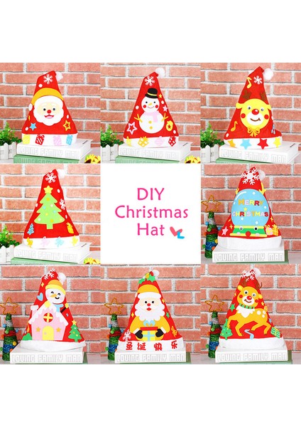 Kart-Elk Tarzı Kendi Yapımı Noel Süsleri El Sanatları Oyuncak Çorap Şapka Çanta Anaokulu Malzemeleri Kiti Çocuklar Için Hediye (Yurt Dışından) modelleri