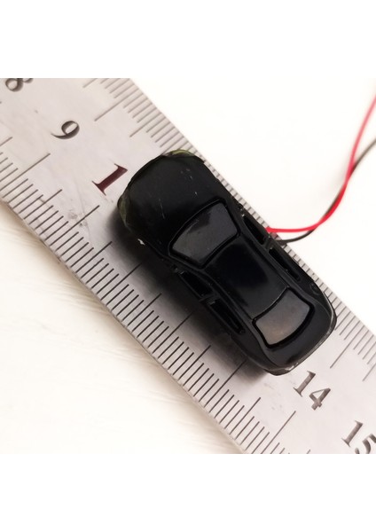 N Ölçekli Stil 12V LED Işıklı Plastik Araçlı Model Arabalar 1:87 Ho Ölçekli Demiryolu Tren Seti Hon Inşaat Manzara Düzeni Modeli (Yurt Dışından)