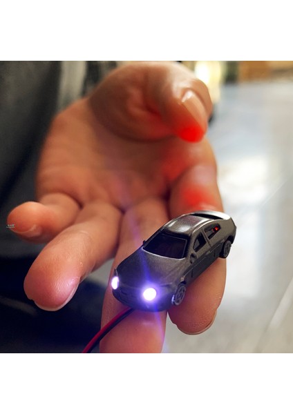 N Ölçekli Stil 12V LED Işıklı Plastik Araçlı Model Arabalar 1:87 Ho Ölçekli Demiryolu Tren Seti Hon Inşaat Manzara Düzeni Modeli (Yurt Dışından) indirimleri