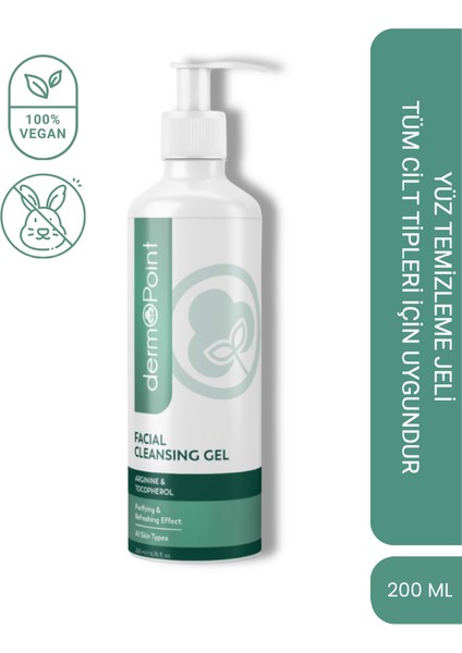 Aminoasit ve Vitamin İçerikli Arındıcırıcı ve Canlandırıcı Yüz Temizleme Jeli 200 ml