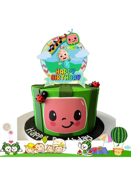 No.6 Tarzı Cocomelon Mutlu Doğum Günü Pasta Süsü Sevimli Karikatür Cupcake Süsü Çocuk Kızlar Doğum Günü Partisi Pastası Süslemeleri Baby Shower Için (Yurt Dışından) fırsatları