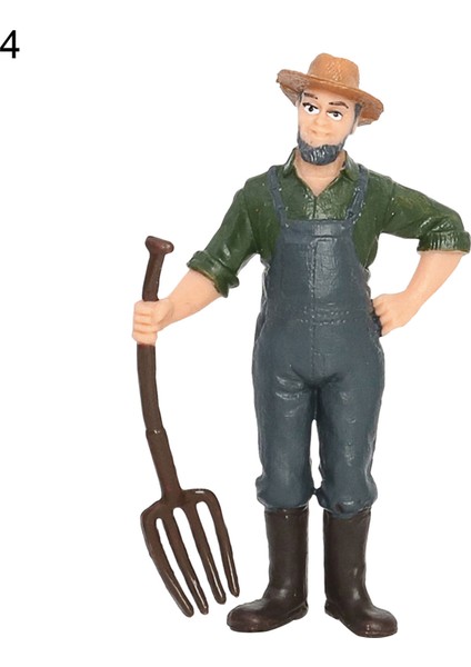 No.4 Tarzı Işçi Çiftçi Aksiyon Figürü Pvc Insan Modeli Simülasyon Figürü Kalıp Dekor Peyzaj Dıy Aksesuar Oyuncaklar Çocuklar Çocuklar Hediye Için (Yurt Dışından)