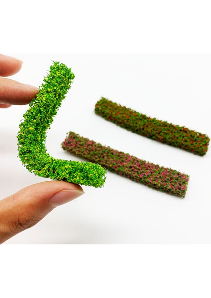 2 Adet Saf Yeşil Stil Yeşil Kum Masa Minyatür Model Simülasyon Dıy Malzemeler Çim Çit Açık Bina Demiryolu Diorama Için - E-Ticaret Başlığı (Yurt Dışından)