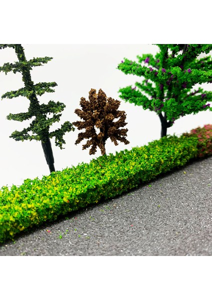 2 Adet Saf Yeşil Stil Yeşil Kum Masa Minyatür Model Simülasyon Dıy Malzemeler Çim Çit Açık Bina Demiryolu Diorama Için - E-Ticaret Başlığı (Yurt Dışından)