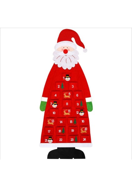 114X43X3 Cm'lik Bir Stil Yılbaşı Parti Süslemesi Yapma Oyuncakları Keçe Yılbaşı Ağacı Kar Adamı ile Süsler Sahte Yılbaşı Ağacı Çocuk Oyuncakları (Yurt Dışından)
