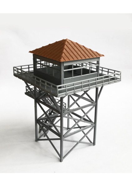 Siyah Stil Outland Models Gözetleme Kulesi Izleme Kulesi Oo Ho Ölçek Demiryolu Manzara Minyatür (Yurt Dışından) modelleri