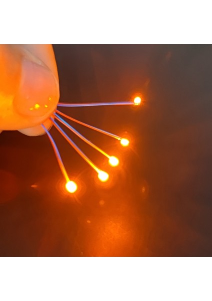 3VORANGE5PCS Tarzı Önceden Kablolu #md LED 30CM Teller Ho N Oo Ölçek Ön Lehimli Mikro Model Tren Demiryolu Uzay Gemisi Gundam Aydınlatma Diorama (Yurt Dışından)
