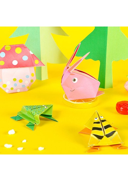 Çocuk Oyuncak Hayvan Desenli 3D Puzzle El Yapımı Origami Kağıt Kitap Eğitici Oyuncaklar (Yurt Dışından) fırsatları