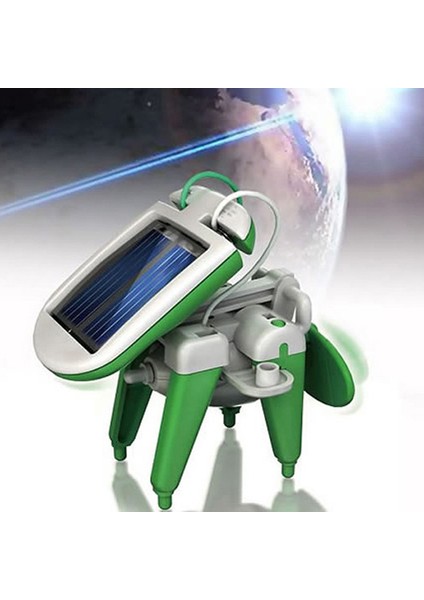 Çocuklar Için 6 In 1 Güneş Enerjili Robot Model Kiti Bilim Oyuncakları Dıy Uçak Tekne Araba Tren Model Eğitici Hediye Oyuncaklar Erkekler Için (Yurt Dışından)