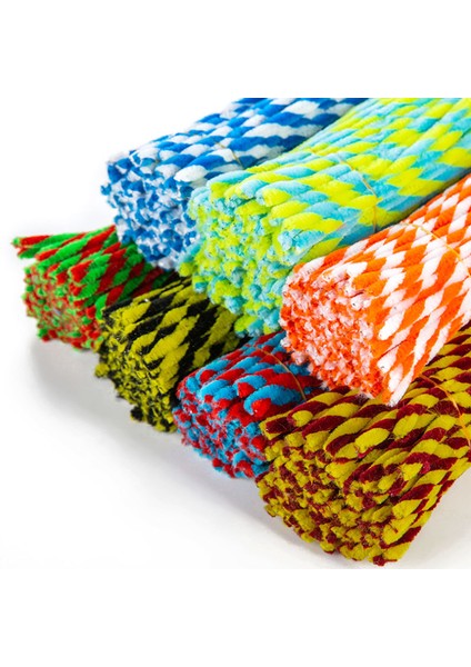 S-01 100 Adet Tarzı Çocuklar Için Yaratıcı Iki Renkli Peluş Çubuklar Chenille Sapı Temizleyici Saplar El Yapımı Eğitici Oyuncak Hediye Kendin Yap El Sanatı Malzemeleri (Yurt Dışından) fiyatları