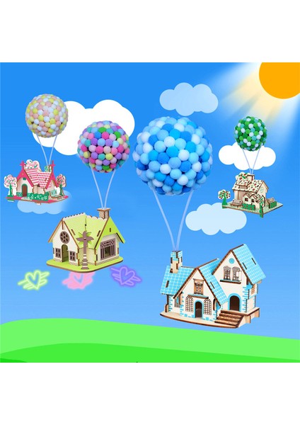 Meyve Bahçesi Tarzı Uçan Sıcak Hava Balonu Kendin Yap El Sanatı Yetişkin Çocuk Ev Yapımı Festival Hediye Yapımı Kukuleta Gece Süsü Oyuncak Bulmaca Dev Banka-Turkish (Yurt Dışından)