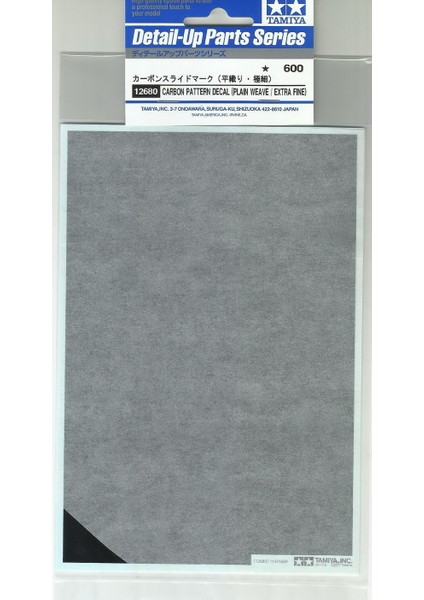 Tamıya 12680 Stili Tamıya Modelleme Aracı Karbon Fiber Su Macunu Düz Örme ve Kırkyama Tipi - Araba Modelleri Için Uygundur (Yurt Dışından)