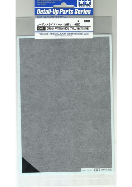 Tamıya 12680 Stili Tamıya Modelleme Aracı Karbon Fiber Su Macunu Düz Örme ve Kırkyama Tipi - Araba Modelleri Için Uygundur (Yurt Dışından)