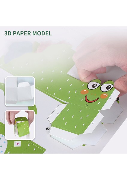 Robot Tarzı El Yapımı 3D Origami Kağıt Hayvanlar Dinozor Robot Origami Oyuncaklar Çocuklar El Sanatları Oyuncak Kağıt Kesme Oyuncaklar Çocuklar Için Montessori Hediye (Yurt Dışından)