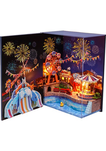E Stili Kendi Yap Big Ben Nook Kit Ile Montajlı Mini Kitap Bebek Evi Londra Mobilya Oyuncaklar Çocuklar Kız Hediye (Yurt Dışından)