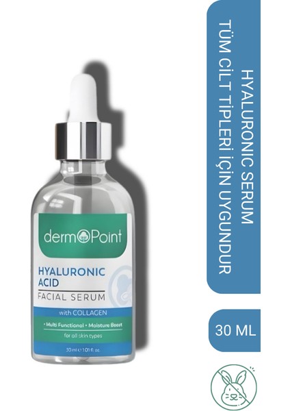Canlandırıcı ve Aydınlatıcı Nem Bombası Kolajen + Hyalüronik Asit Cilt Serumu 30 ml