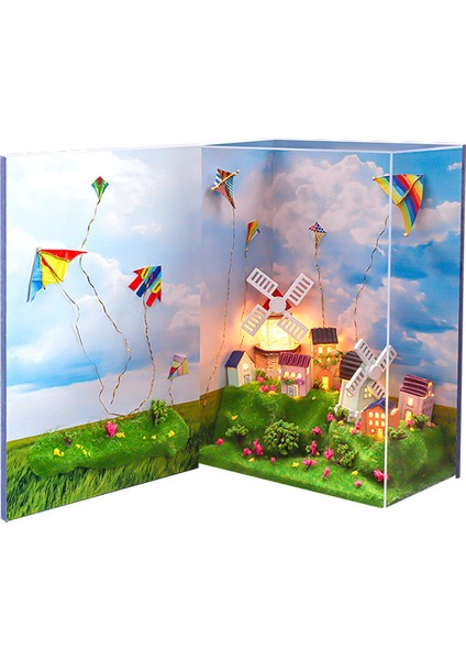 E Stili Kendi Yap Big Ben Nook Kit Ile Montajlı Mini Kitap Bebek Evi Londra Mobilya Oyuncaklar Çocuklar Kız Hediye (Yurt Dışından)
