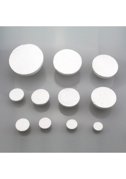 7cm 8pcs Tarzı Çocuklar Için Yarı Yuvarlak Beyaz Polistiren Styrofoam Köpük Toplar - El Yapımı Dekorasyon Malzemeleri (Yurt Dışından)