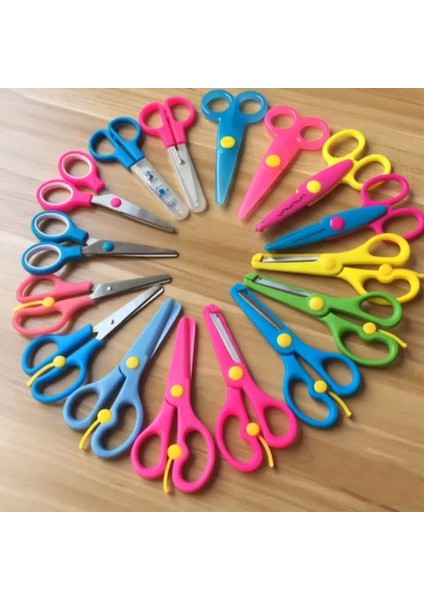 F Stili Okul Öncesi Öğrenci Çocuklar Güvenlik Plastor Kağıt Kesici Dıy El Sanatları Scrapbooking Fotoğraflar Dantel Kesme Makası Aracı (Yurt Dışından) modelleri