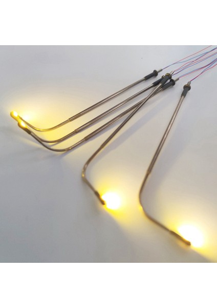 125MM 3 Adet Tarzı Seçilmiş Model Sokak Lambası Sıcak Beyaz Işık Lambostan Peyzaj LED Aydınlatma Oyun Alanı Yol Otopark Alanı Tren Düzeni 3V (Yurt Dışından) fırsatları