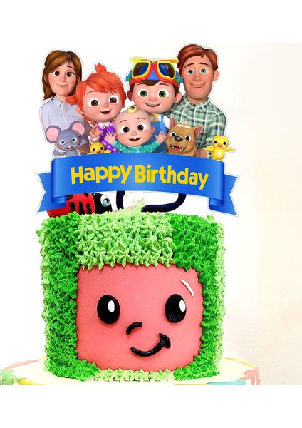 No.1 Tarzı Cocomelon Mutlu Doğum Günü Pasta Süsü Sevimli Karikatür Cupcake Süsü Çocuk Kızlar Doğum Günü Partisi Pastası Süslemeleri Baby Shower Için (Yurt Dışından) fırsatları