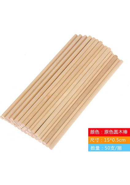 15X0.5CM Tarzı Ahşap El Sanatları Dondurma Çubukları Pop Popsicle Çubukları Doğal Ahşap Kek Araçları Dıy Çocuklar El Işi Sanat Oyuncakları (Yurt Dışından)