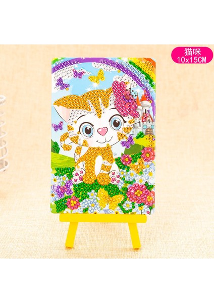 No.9 Tarzı Çocuklar Için Sevimli Karikatür Renkli Prenses Unicorn Kedi Tavşan Dinozor Desenli 3D Taş Sticker Çıkartma Oyuncak (Yurt Dışından)