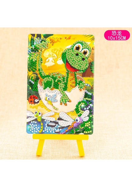 No.5 Tarzı Çocuklar Için Sevimli Karikatür Renkli Prenses Unicorn Kedi Tavşan Dinozor Desenli 3D Taş Sticker Çıkartma Oyuncak (Yurt Dışından)