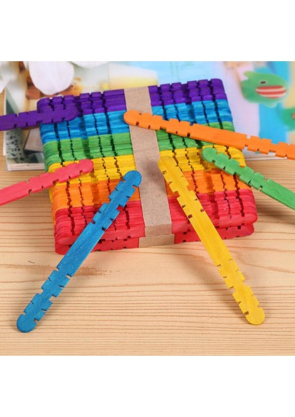 Deve Tarzı Ahşap El Sanatları Dondurma Çubukları Pop Popsicle Çubukları Doğal Ahşap Kek Araçları Dıy Çocuklar El Işi Sanat Oyuncakları (Yurt Dışından)