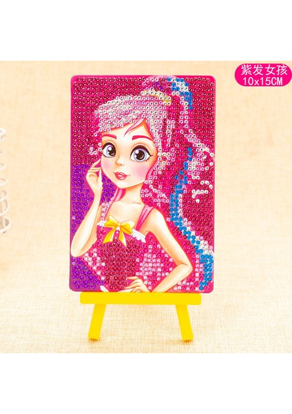 No.4 Tarzı Çocuklar Için Sevimli Karikatür Renkli Prenses Unicorn Kedi Tavşan Dinozor Desenli 3D Taş Sticker Çıkartma Oyuncak (Yurt Dışından)