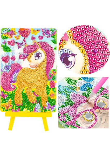 No.4 Tarzı Çocuklar Için Sevimli Karikatür Renkli Prenses Unicorn Kedi Tavşan Dinozor Desenli 3D Taş Sticker Çıkartma Oyuncak (Yurt Dışından) modelleri