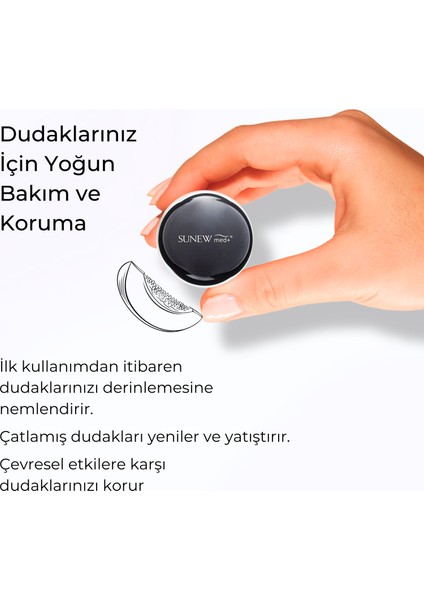 His Kiss Kavun Aromalı Dudak Balmı (Erkekler İçin) 13gr