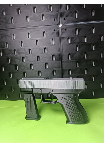 Glock-19 (3d Yazıcı ile Üretildi.) -PRIME3D- Silah Maketi Hammaddesi Plastikten Üretilmiştir.