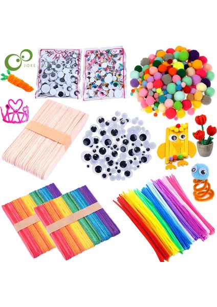50ms15cm200pom100göz Stili Yaratıcı Renkli Ahşap Dondurma Çubukları(Yurt Dışından)