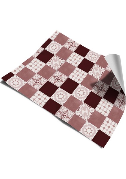 Tezgah Arası Mutfak Kendinden Yapışkanlı Folyo Kaplama Modern Fayans Desen 60 cm x 100 cm