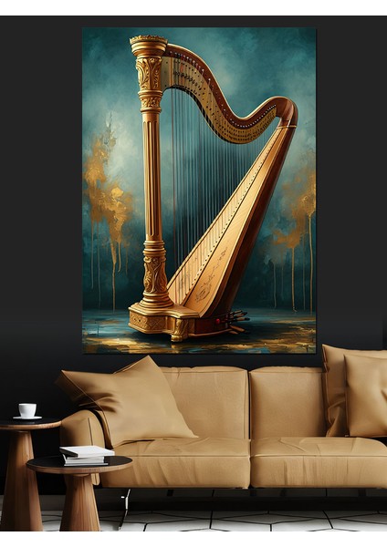 Altın Arp Dekoratif Kanvas - Mdf Ahşap Tablo modelleri