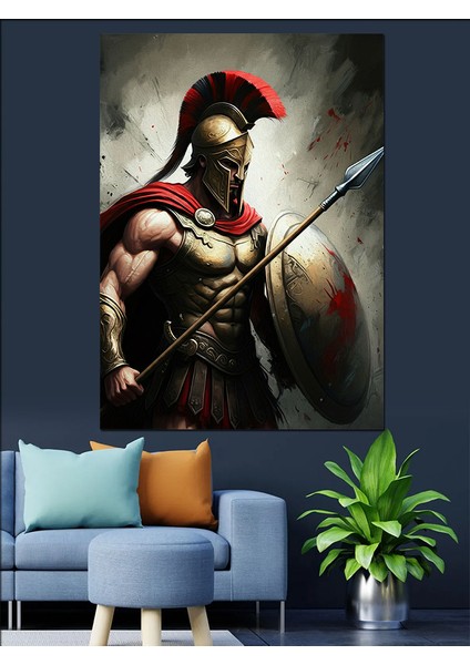 Gladyatör Savaşçı Dekoratif Kanvas - Mdf Ahşap Tablo fırsatları