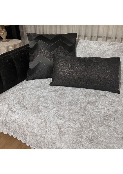 Koltuk Çekyat Örtüsü Krem Damar Desenli Kaymaz Taban Süngerli Üst Kumaş Kadife 170 x 210 fiyatları