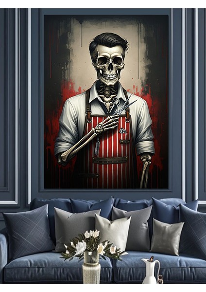 Berber Iskelet Dekoratif Kanvas - Mdf Ahşap Tablo fırsatları